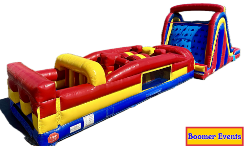 Combo 17: 18ft Dual Lane Slide & 37ft Obstacle Course